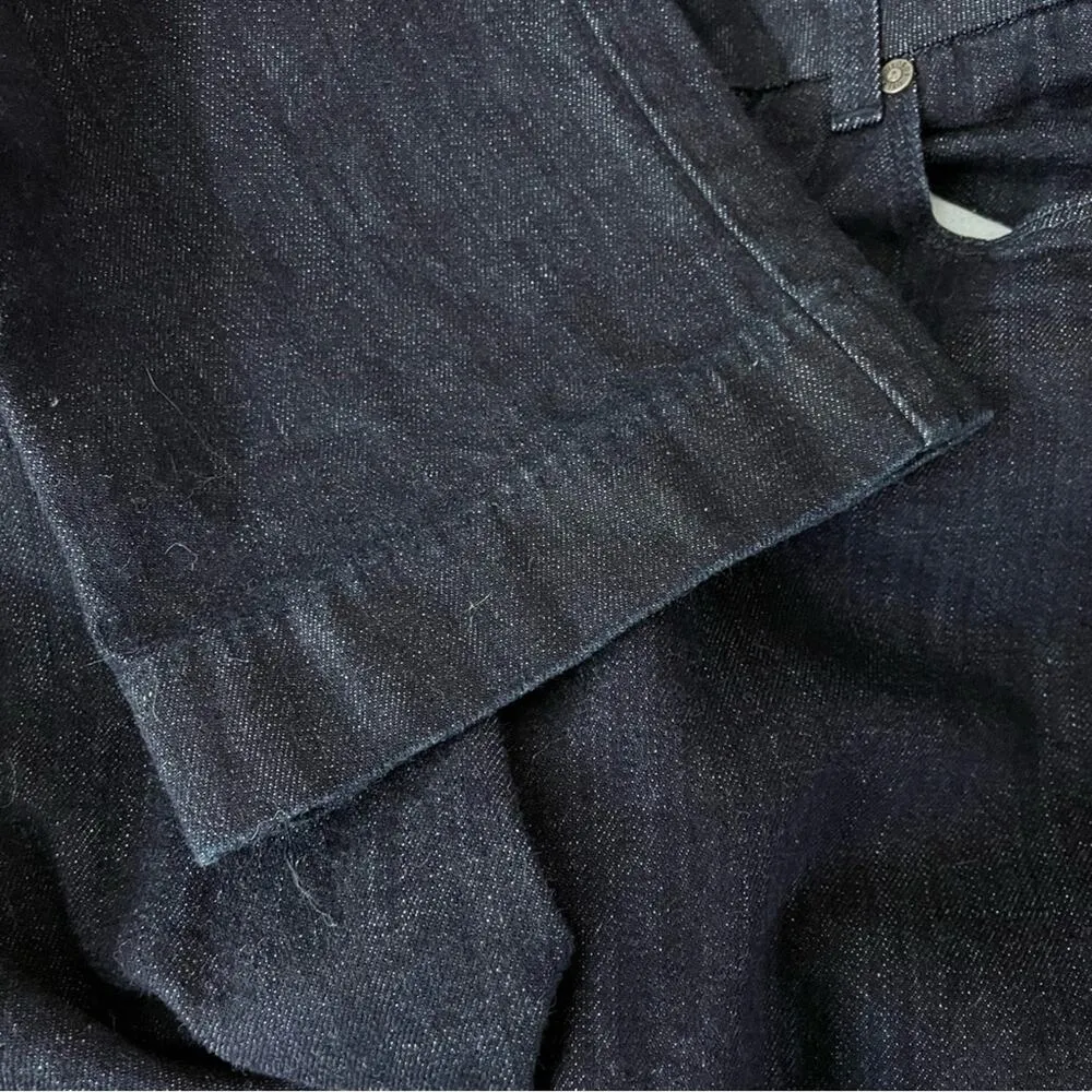 Dylan George Dark Wash Low Mid rise slim straight leg denim jeans womens 29 Blue - Image 8