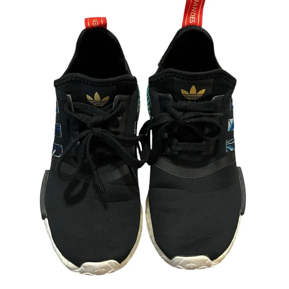 Adidas NMD R1 Her Studio London Floral Black Athletic Shoes FY3665 Womens 6 - Image 4