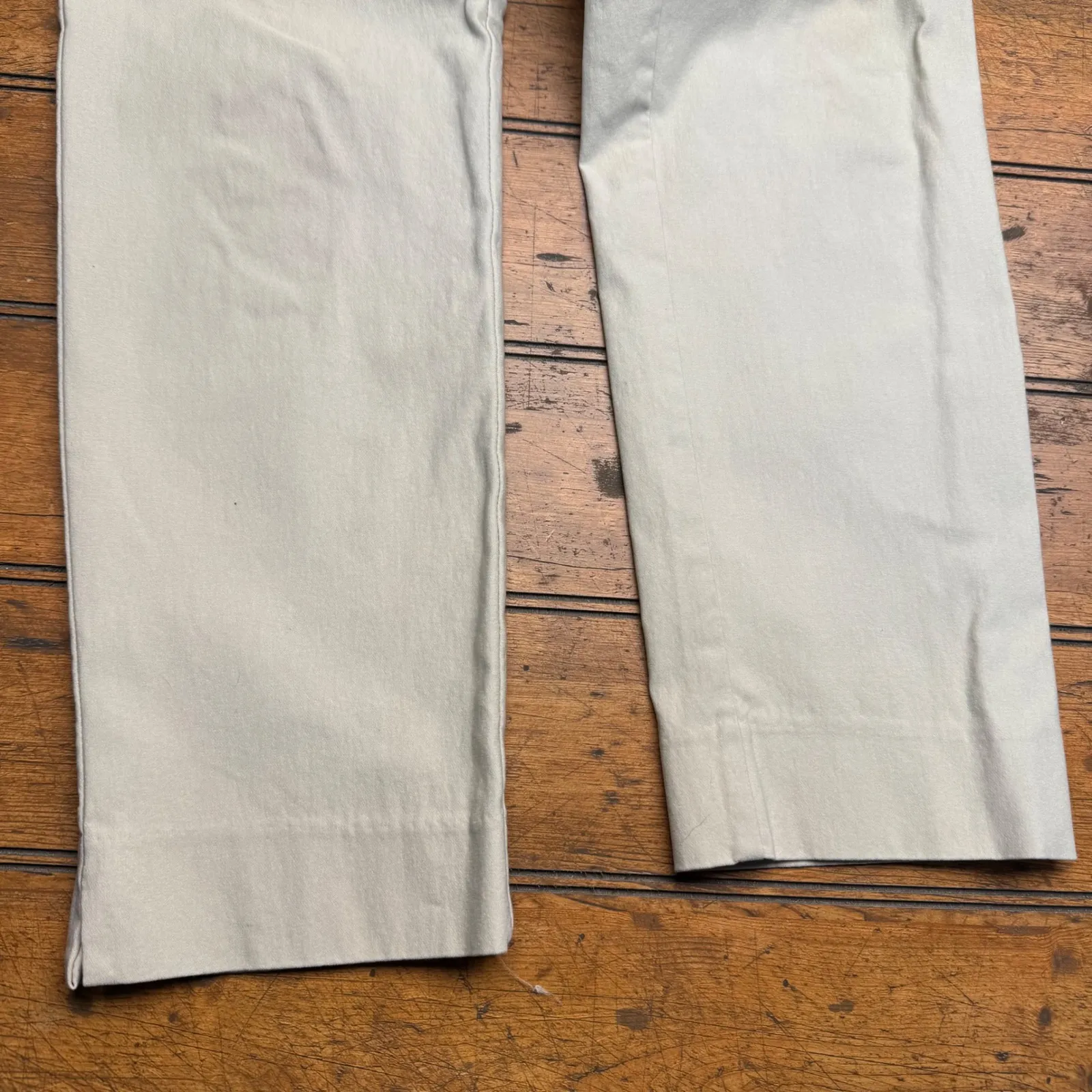 Peck & Peck Petite Khaki Tan Straight‎ Leg Pants Women's Size 6P Career Work - Image 2