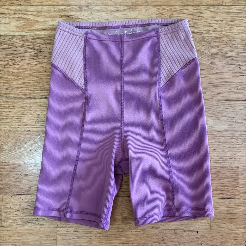 For Love And Lemons Lavender Dani Preppy Outdoor Yoga Gym Biker Shorts XS - Image 3