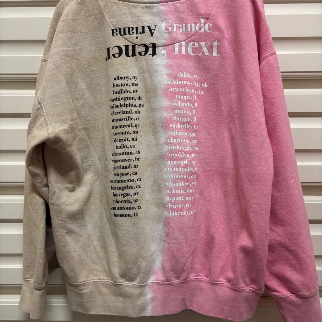 Official Ariana Grande Sweetener World Tour Pink and Tan Tie - Image 2