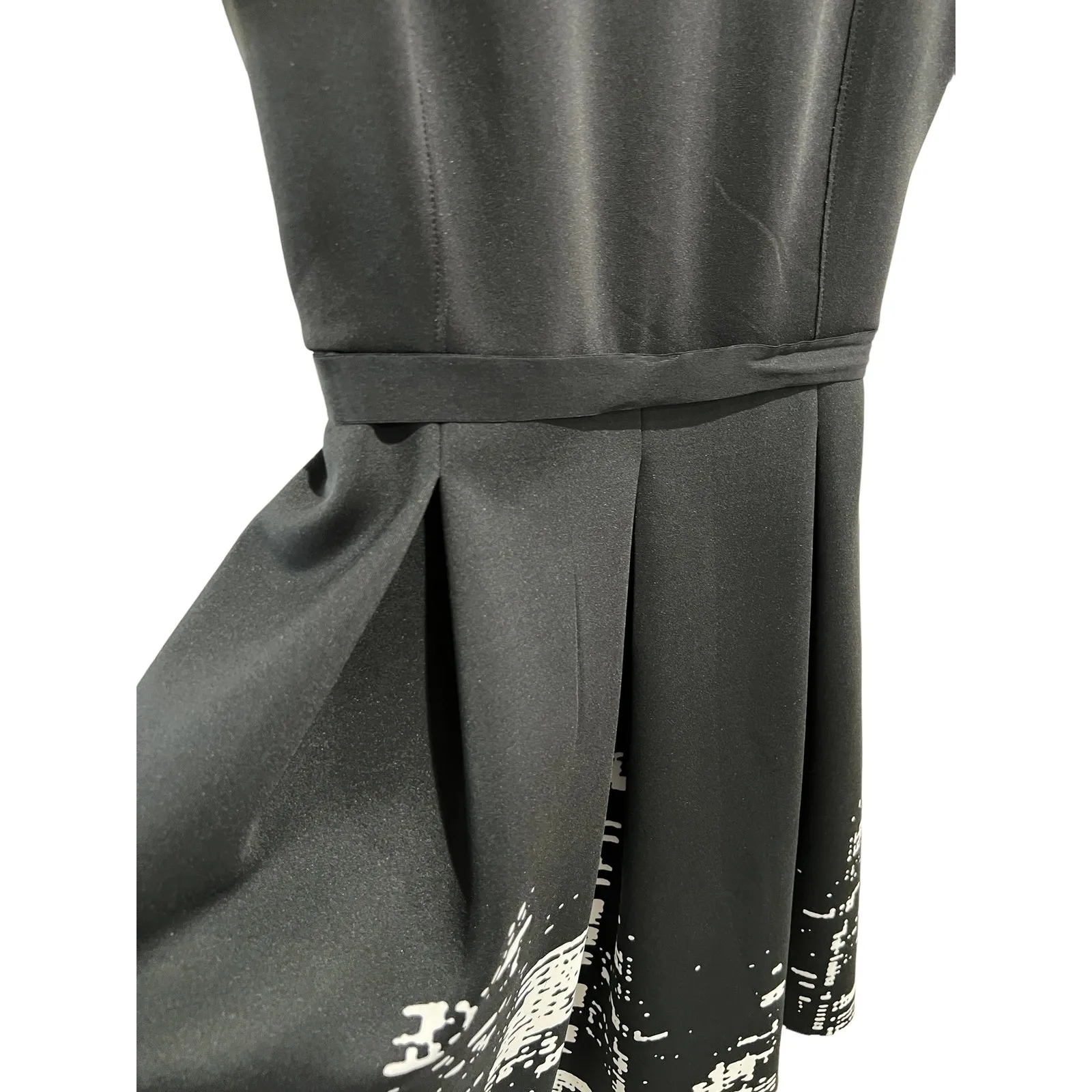 Elie Tahari for Design Nation Black/White Fit & Flare Easy Short Dress Size 8 Black - Image 7