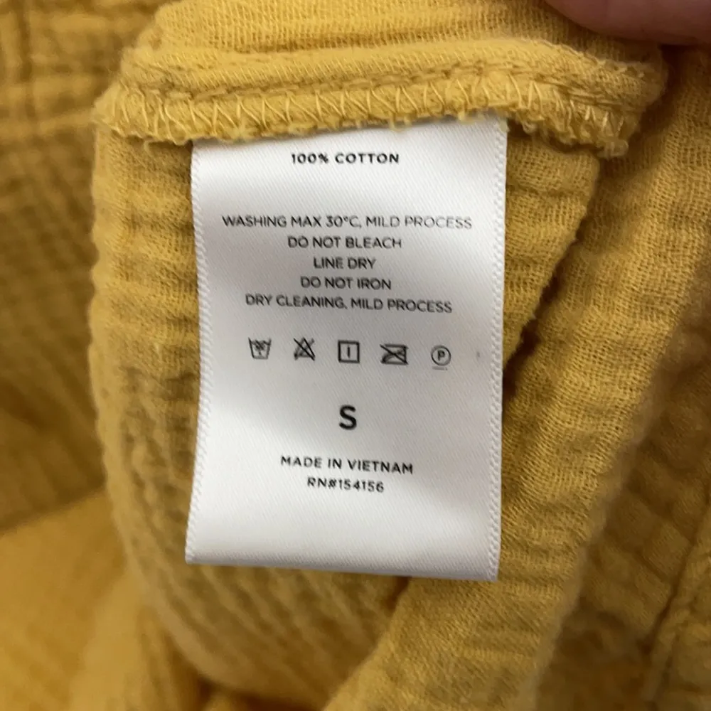 MOTE Mustard Henley Top Small Yellow - Image 5