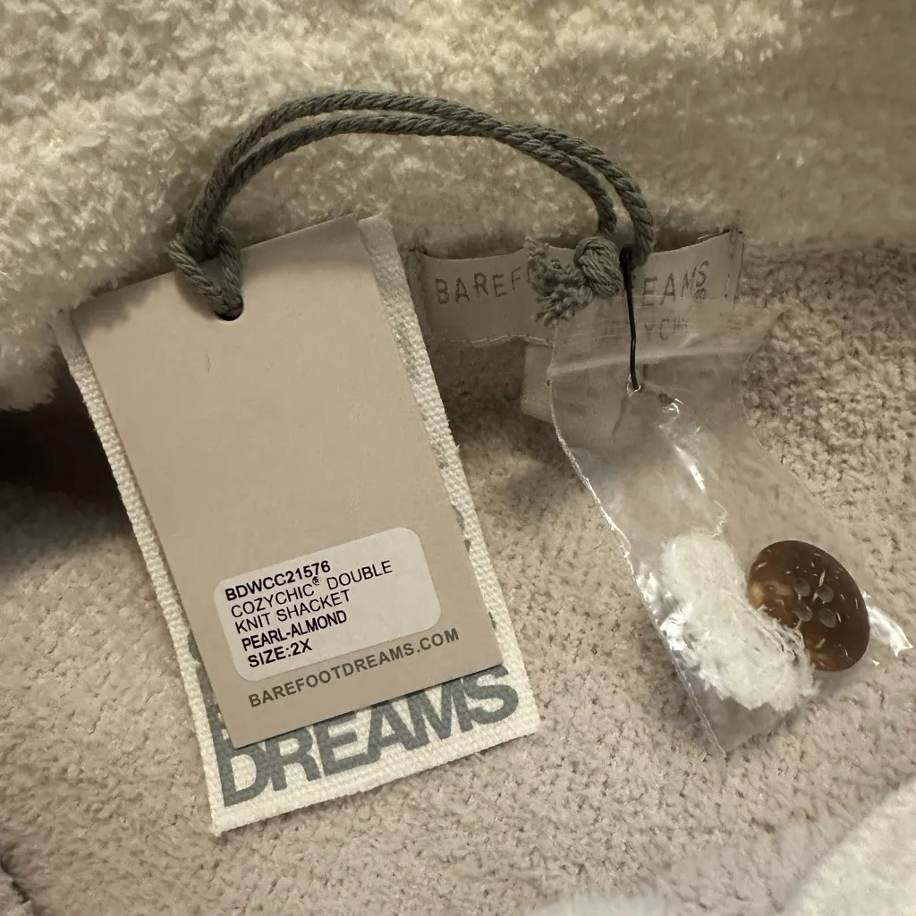 NWT Barefoot Dreams CozyChic Double Knit Shacket Size 2X - Image 4