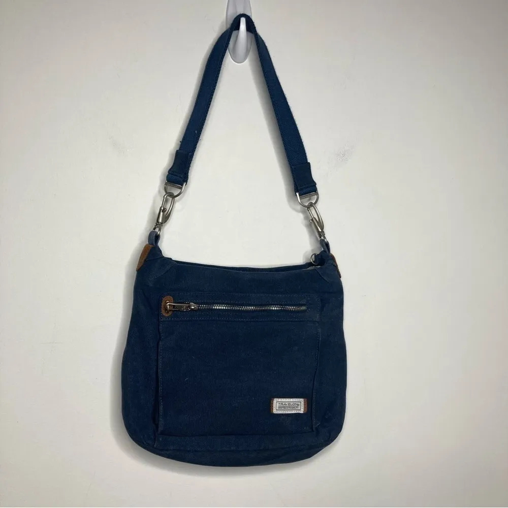 Travelon‎ RFID anti-theft Heritage hobo Bag navy blue - Image 8