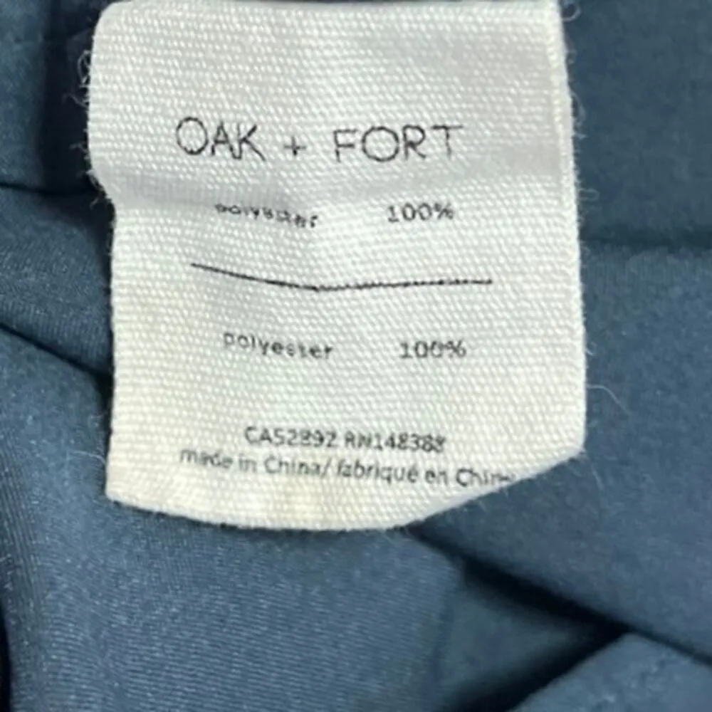 Oak + Fort Blue Elastic Waist Pull On Flowy Casual Mini A-Line Skirt Size XS - Image 5