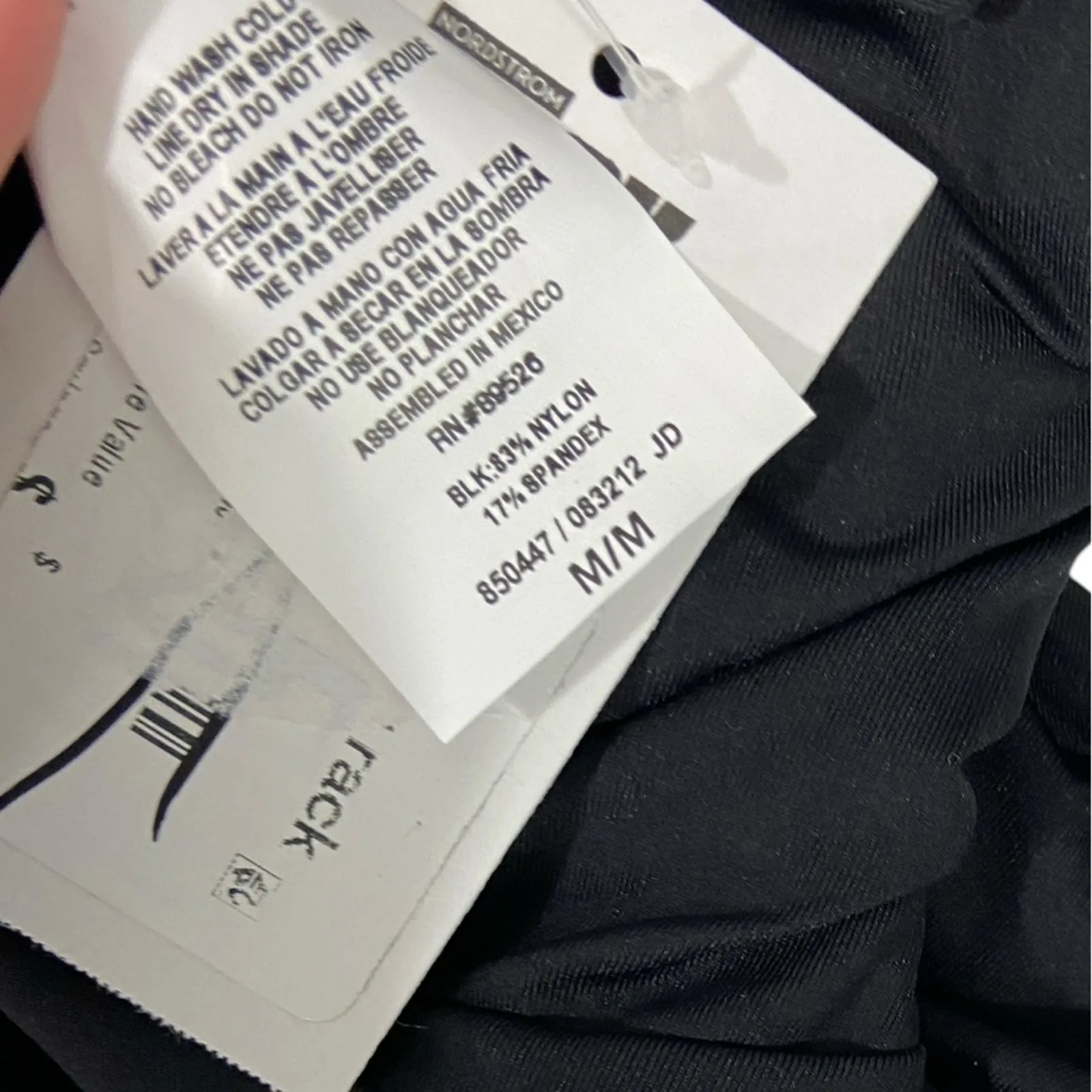 Becca NWT $138 Sarai Color Code One Piece Swimsuit Black M - Image 7