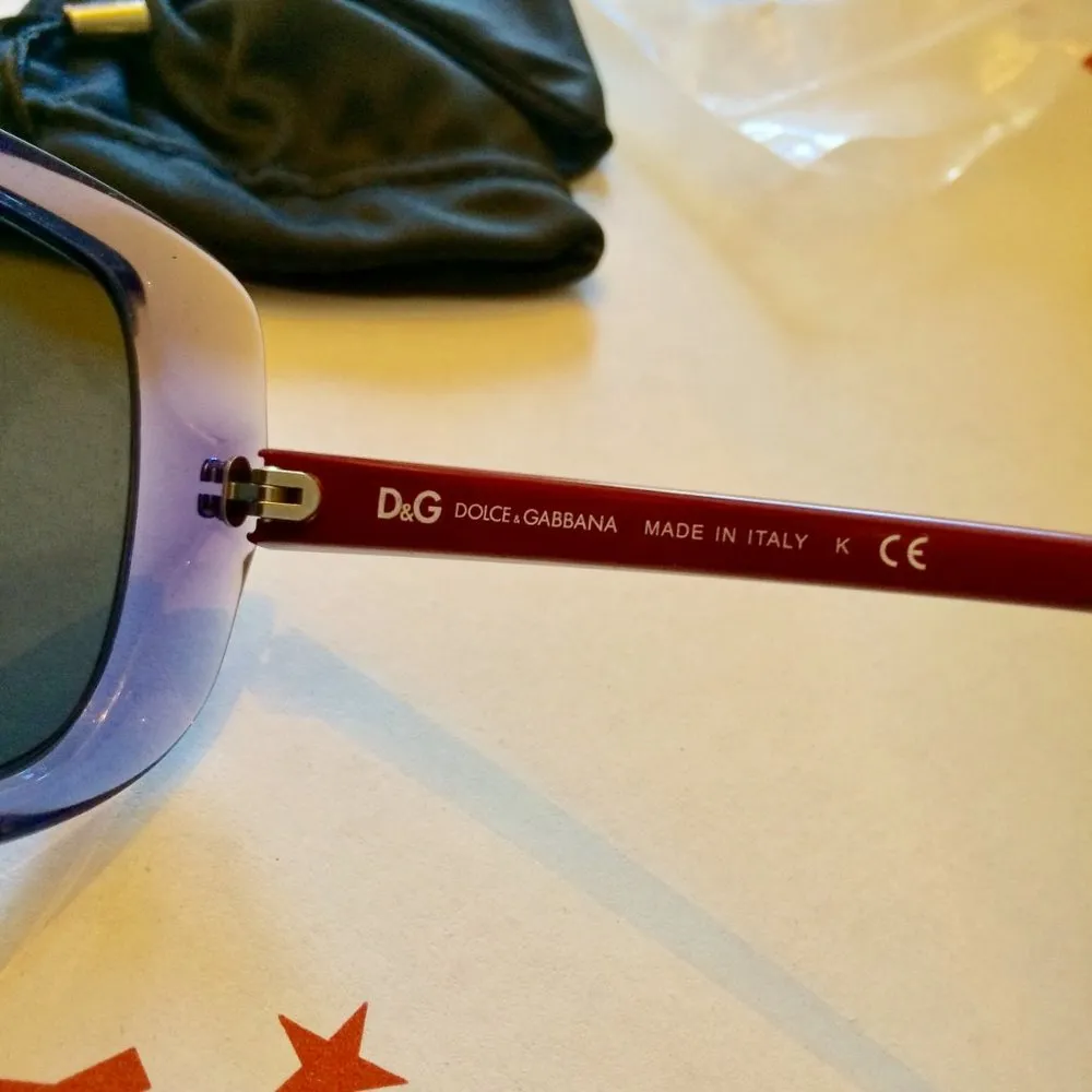 Dolce & Gabbana DG8075 women's reflective lens acetate violet frame sunglasses - Image 8