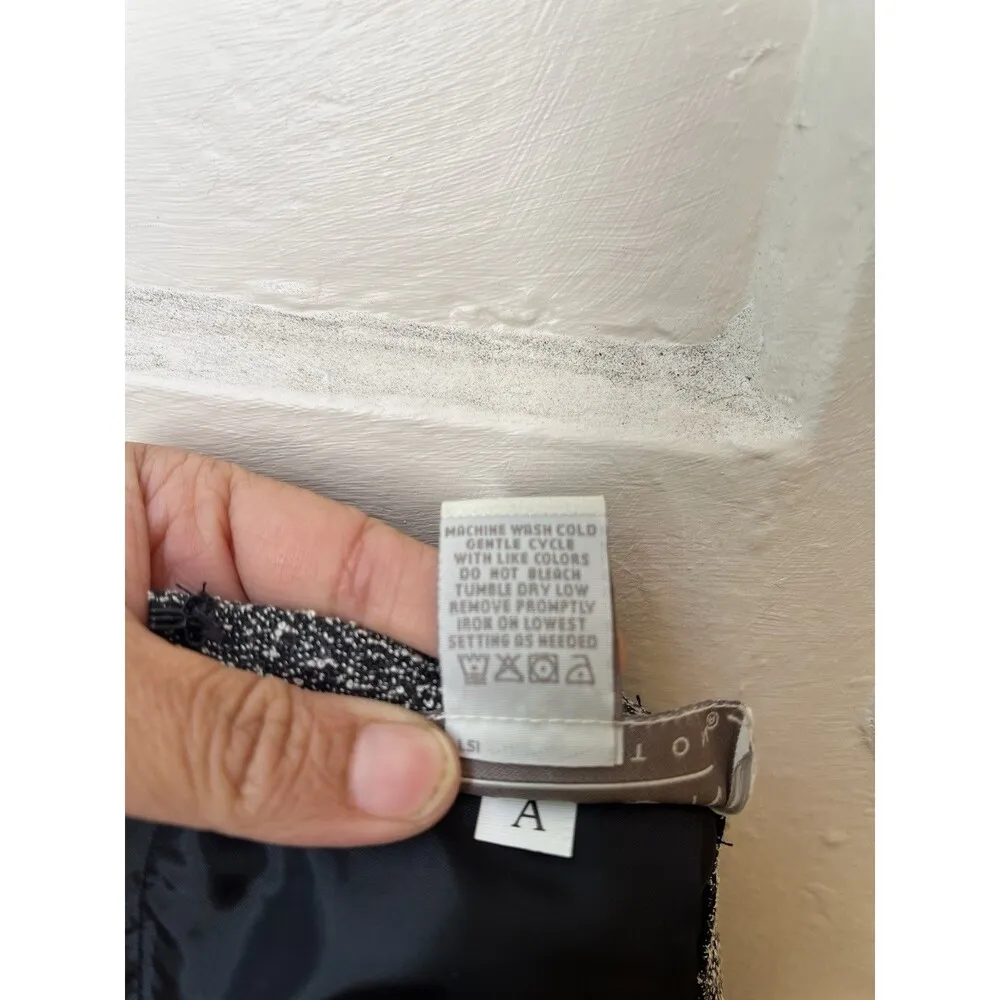 norton mcnaughton Gray Marbled Tweed Straight Cut Office Casual Pencil Skirt 14 - Image 7