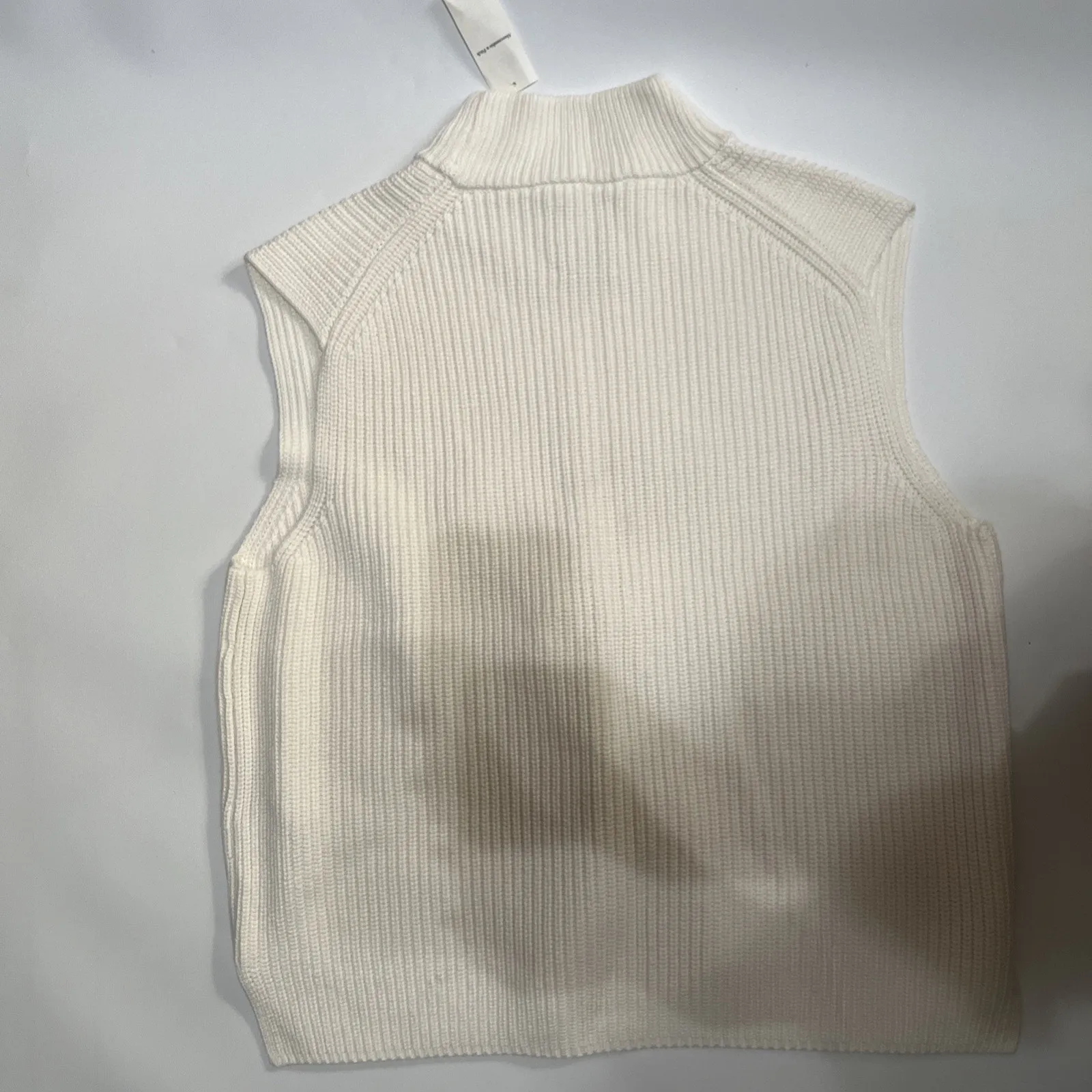 NWT Abercrombie & Fitch XL Off White Sweater Vest - Image 8