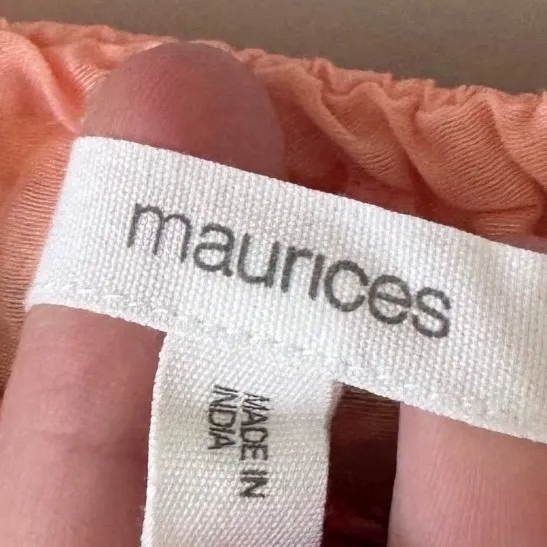 Maurices sz L Pink Floral Tassle Rutched Waist Sundress Boho Western Feminine - Image 7