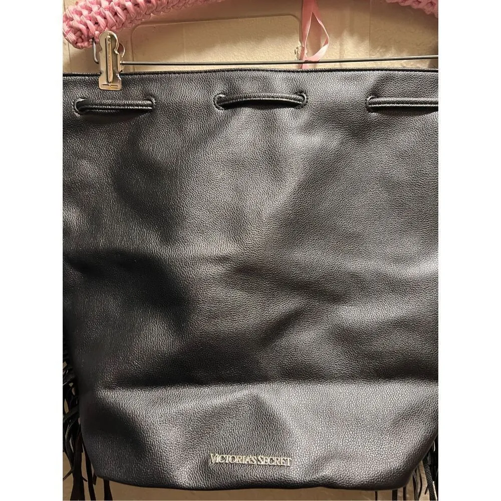 Victoria’s Secret Black Fringe Backpack - Image 4