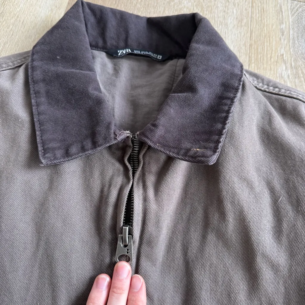 Zara Brown Barn Jacket - Image 5