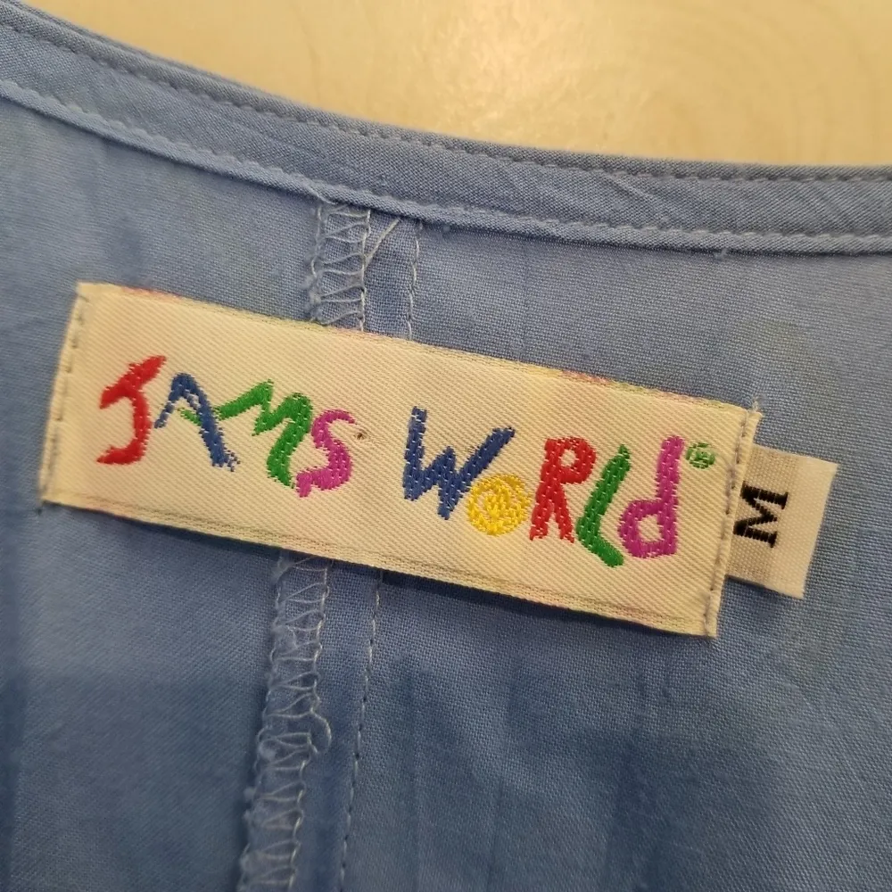 {M} VINTAGE JAMS WORLD Abstract Floral Art Tunic Top Layered Tank - Image 8