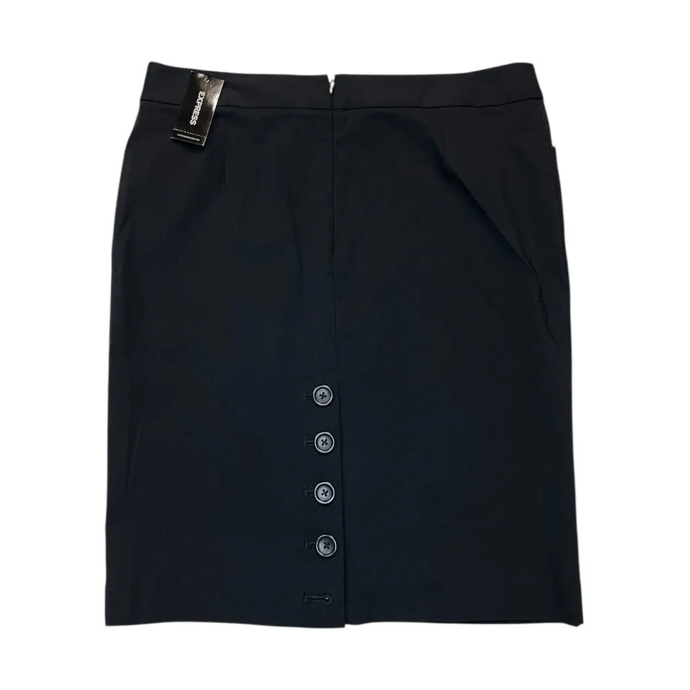 Express black Pencil Skirt Knee-Length Work new with tag professional corporate - Image 3