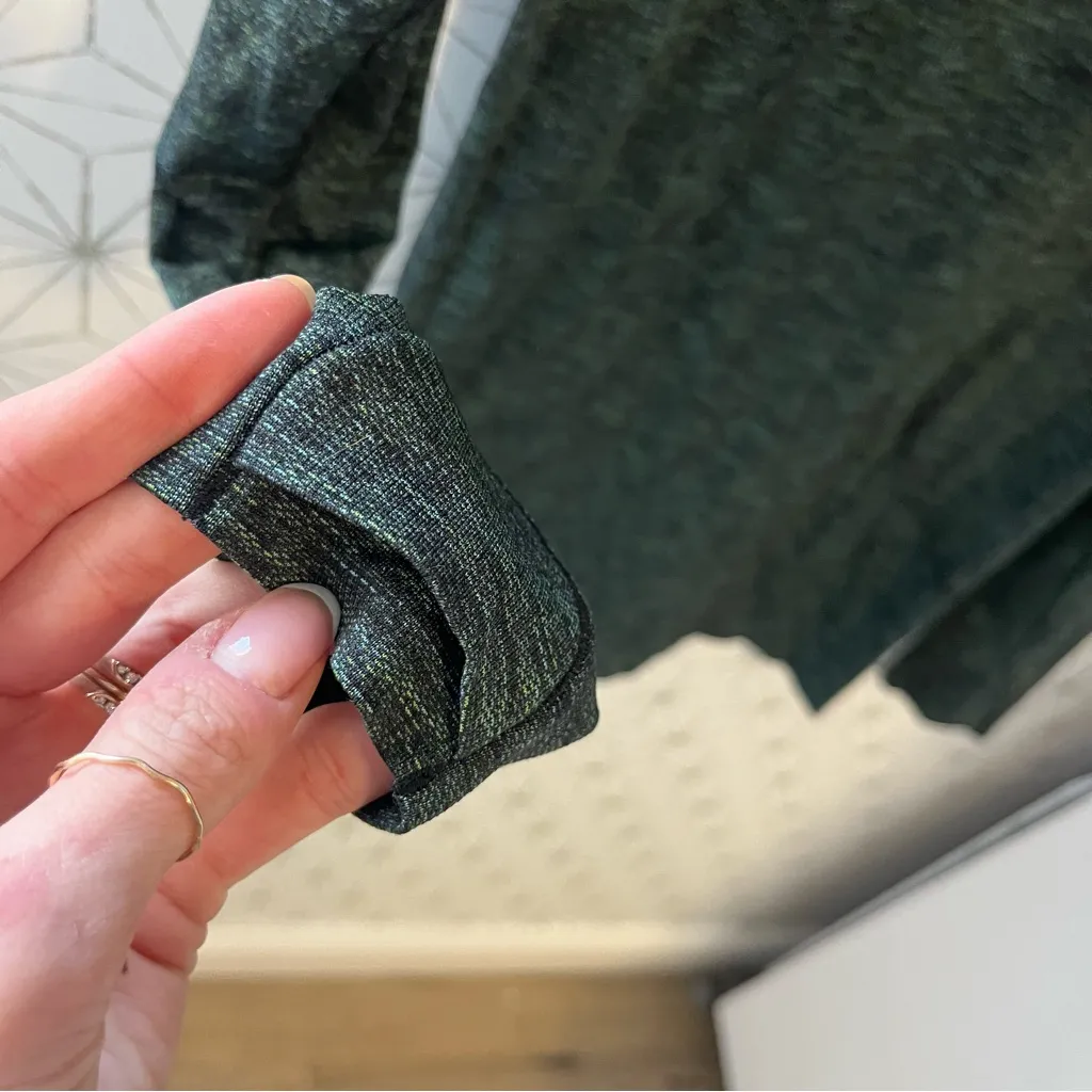 Lululemon Swiftly Tech Long Sleeve Dark Green Speckle - Image 2