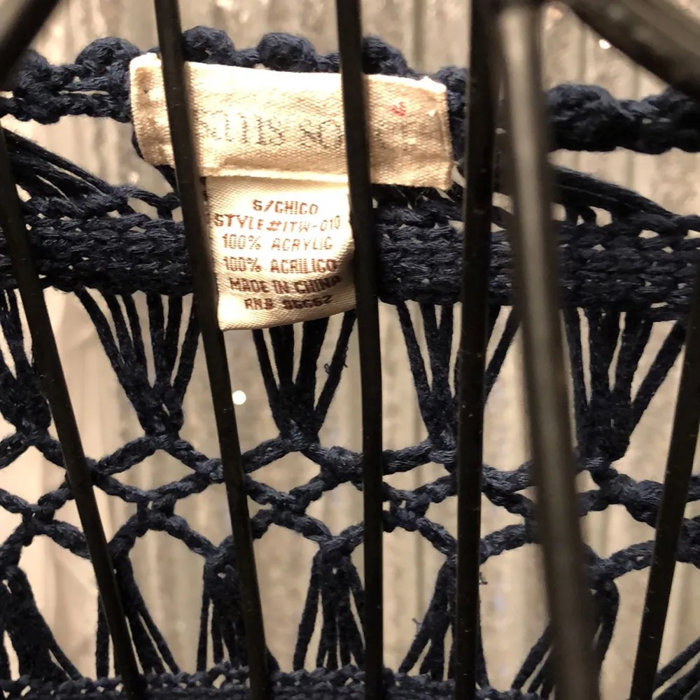 Sans souci S blue crochet slouch top - Image 3