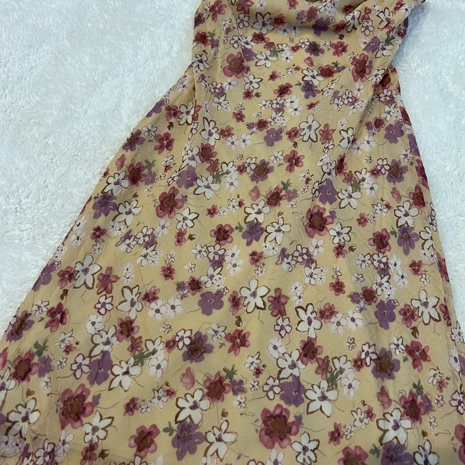 Faith Love Passion Womens Purple Floral Dress Sz 6 Y2K Whimsigoth Cottage Core - Image 6