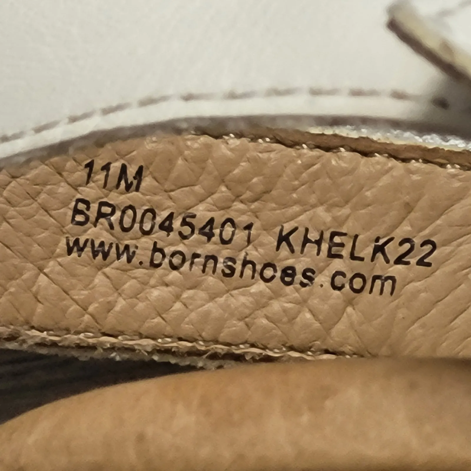 Born Cream Leather Braided Strap Block Heel Sandals Comfort Casual Women Size 11 White - Image 10