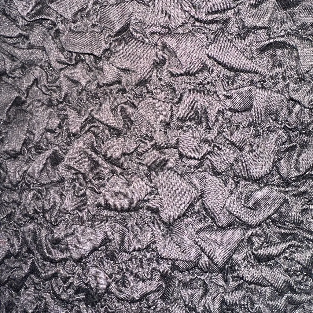 COS Black Smocked One Shoulder Cropped Tank - Image 2