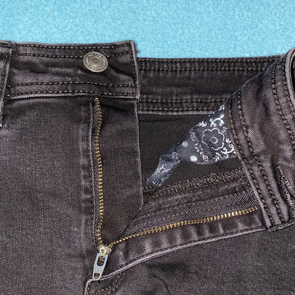 WE THE FREE flared denim jeans high rise black palazzo style size 25 - Image 4