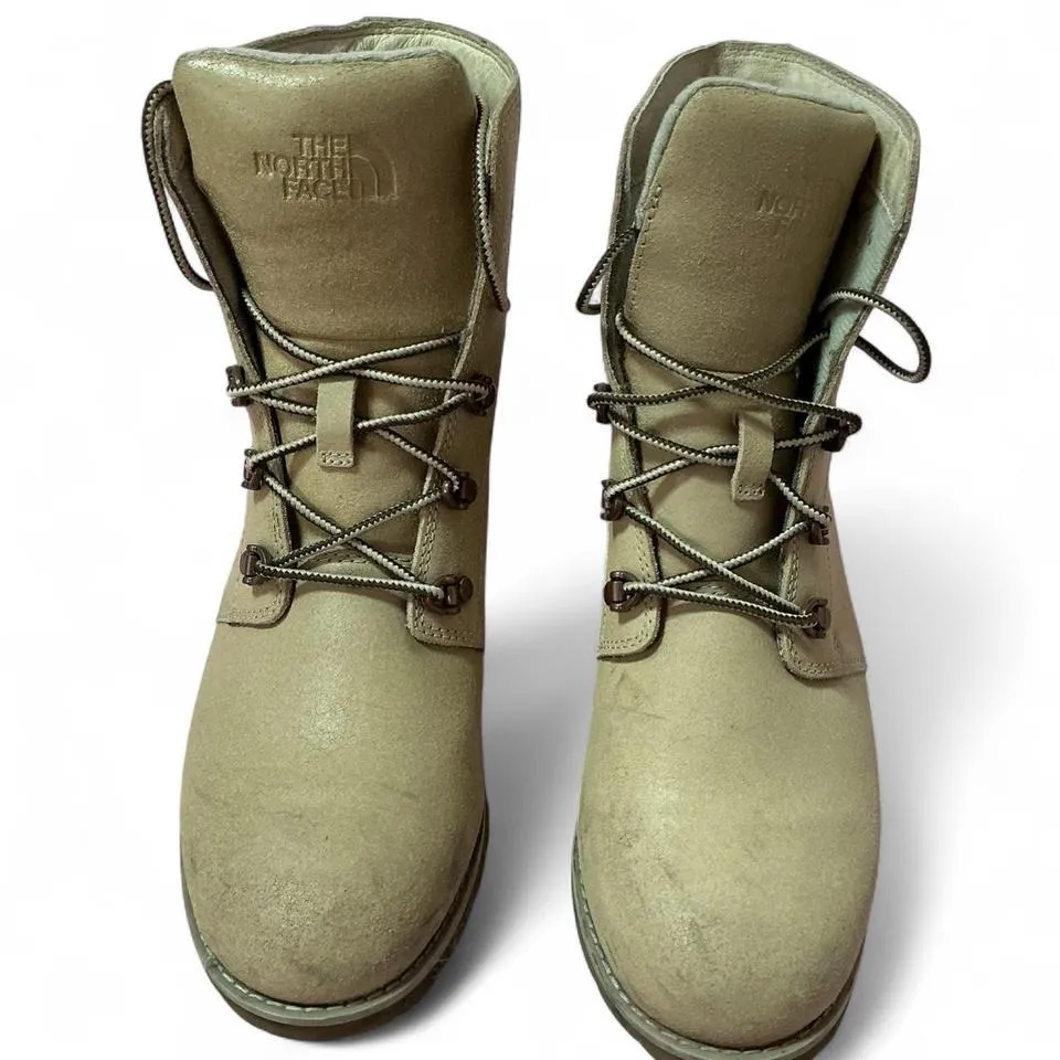 The North Face Tan Ballard Lace Ii Boots Desert Palm Leather Ankle Boots Womens‎ - Image 2