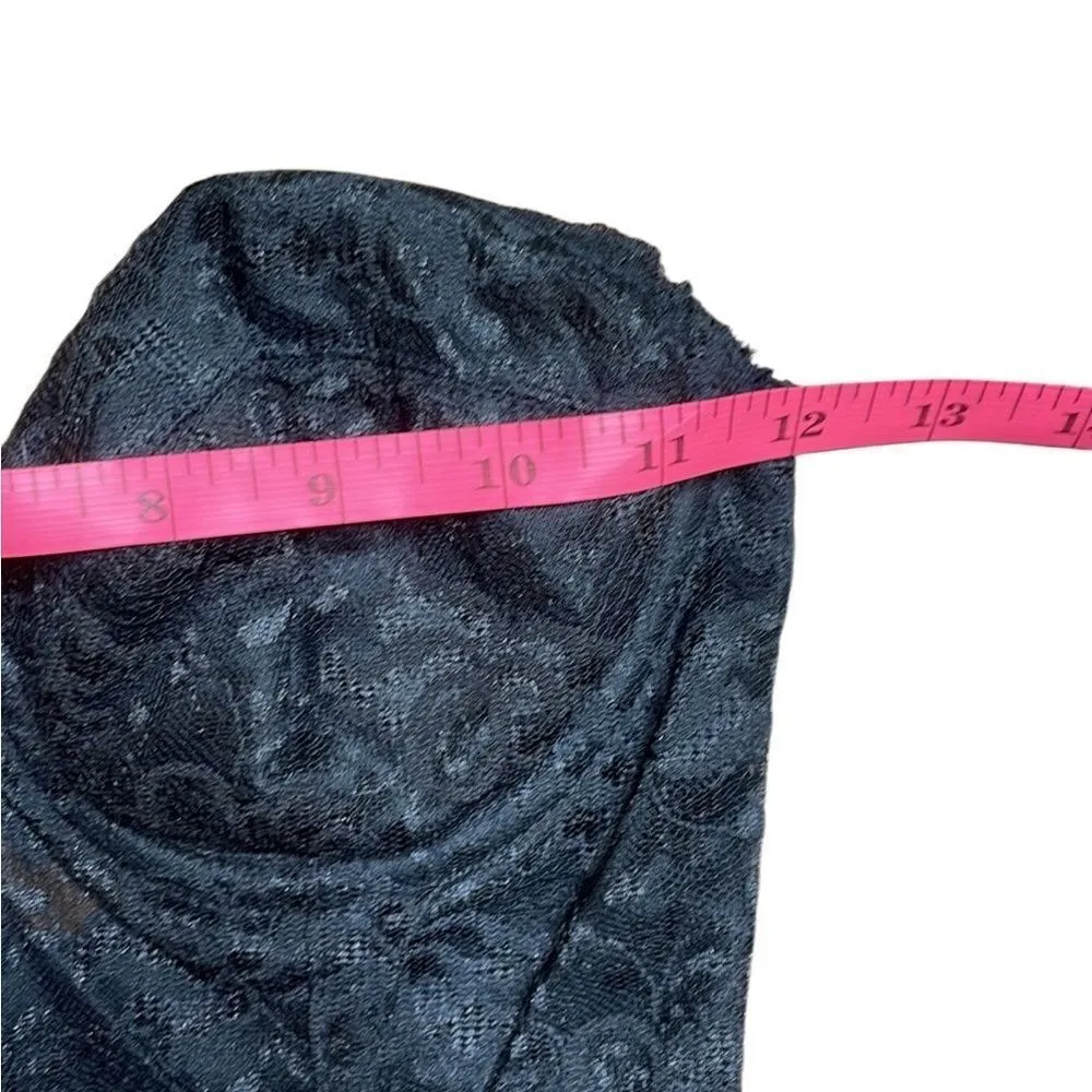 60s Vintage Sophistique by smoothie black lace plunge corset top 34B Black Size undefined - Image 6