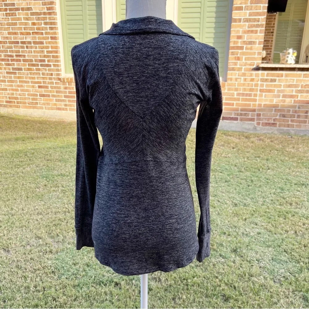 Lululemon Dark Grey Quarter Zip Pull Over Athletic Jacket - Image 6