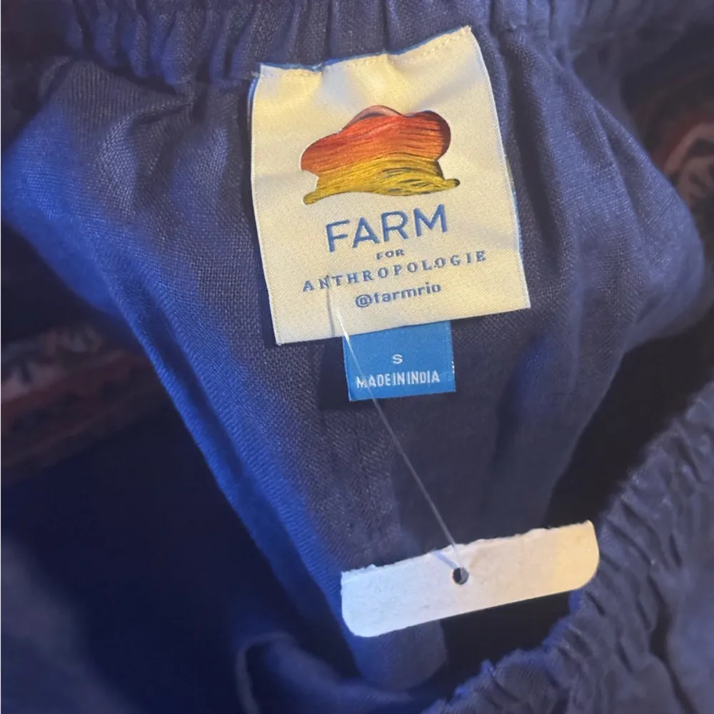 Farm Rio x Anthropologie Embroidered-Band Straight Leg Med Blue High Rise - Image 8