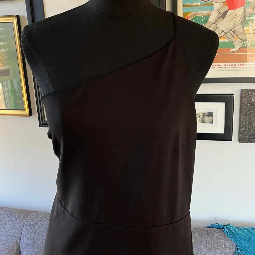Lovers + Friends Sleek Black Lazo Midi Dress size Large - Image 6