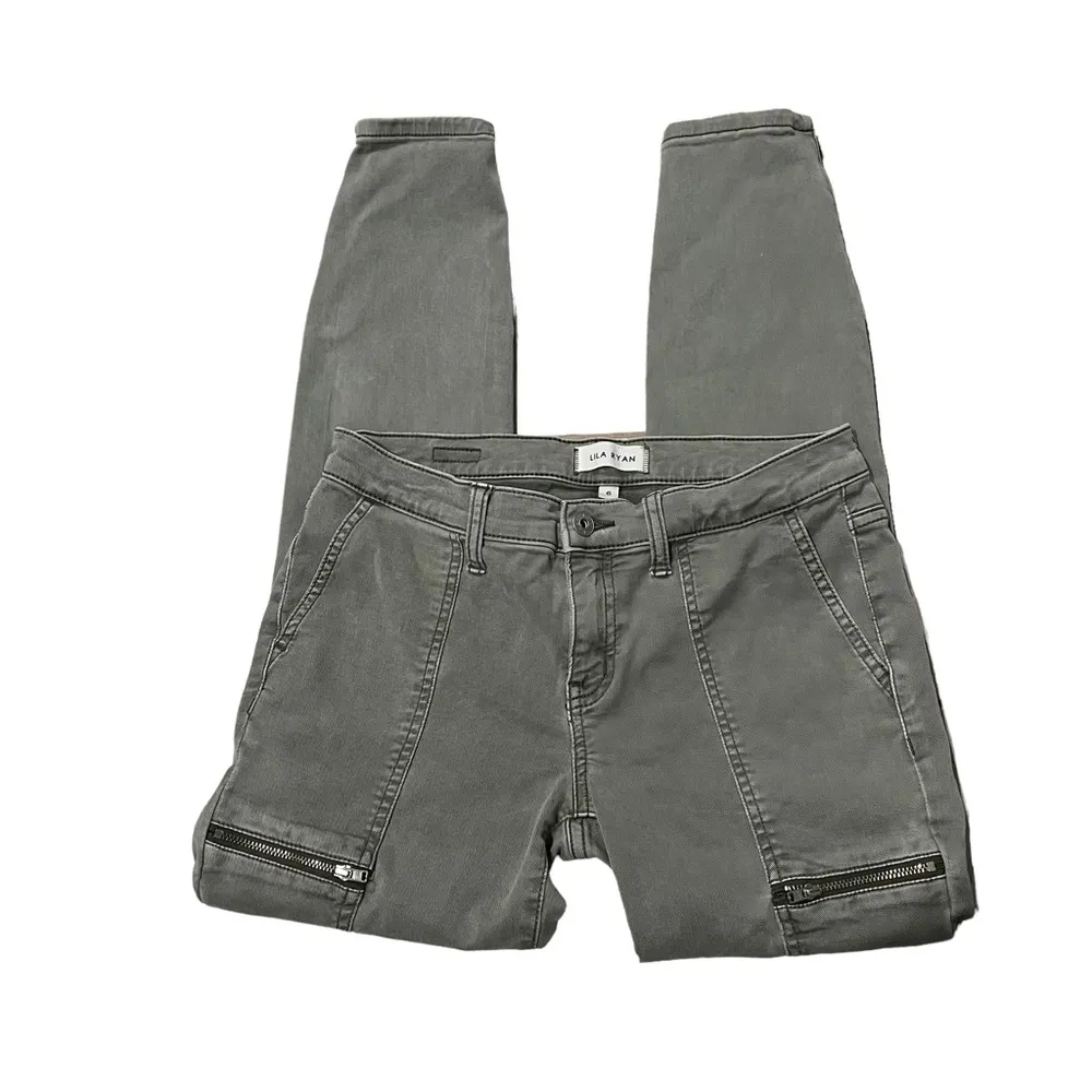 Lila Ryan  Jeans skinny jeans with zippers, Sz 6 - Image 3