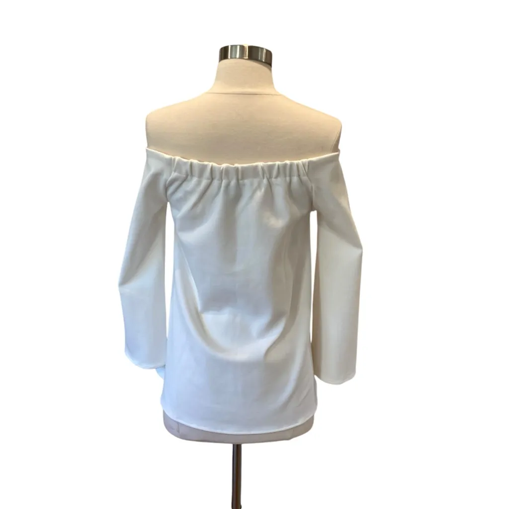 Tuckernuck White Miranda Off The Shoulder Blouse Size XS - Image 6
