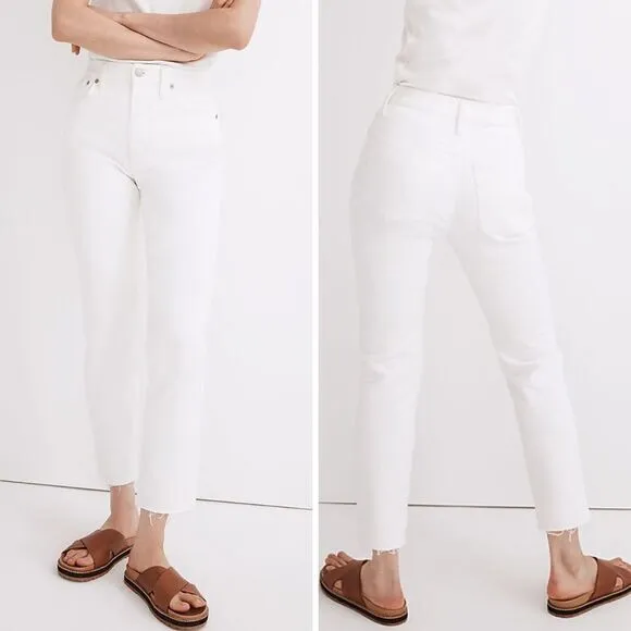 NEW Madewell The Petite Perfect Vintage Jean in Tile‎ White, 33P - Image 2