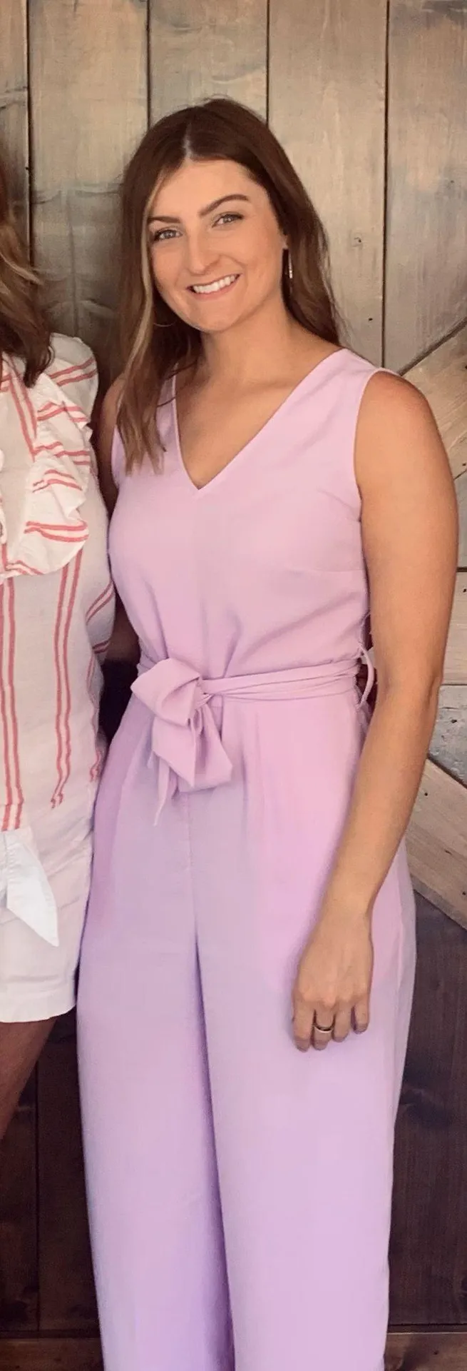 Worthington Purple Tie Waist Jumpsuit - Image 2