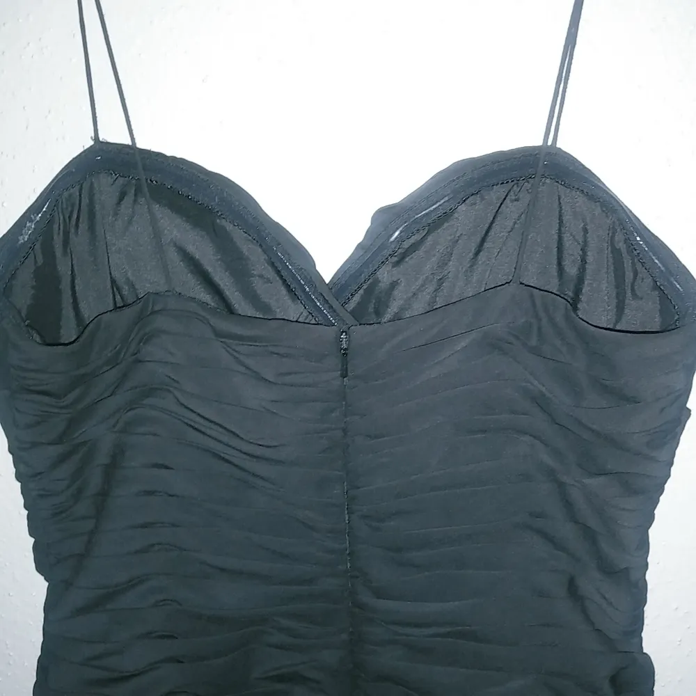 Aidan 10 M Ruched Bodycon Black Mini Dress - Image 6