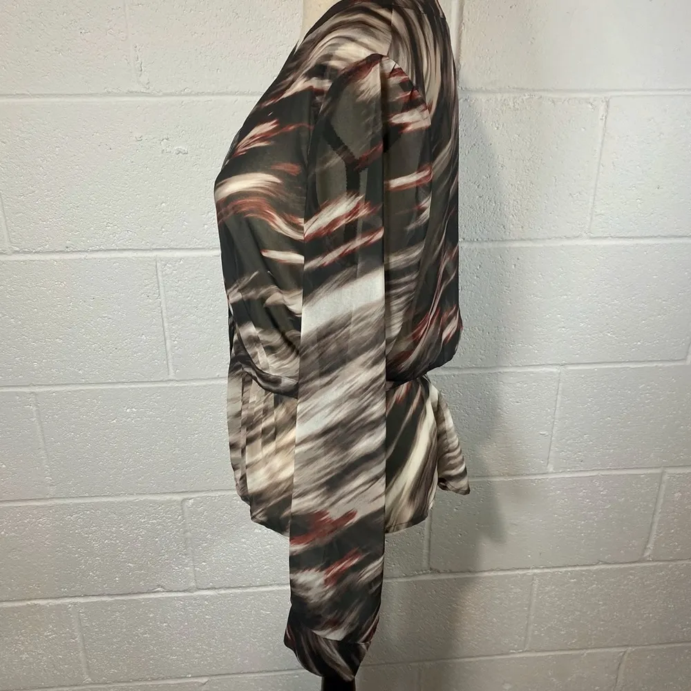 Hinge Long Sleeve Peplum Blouse - Image 5