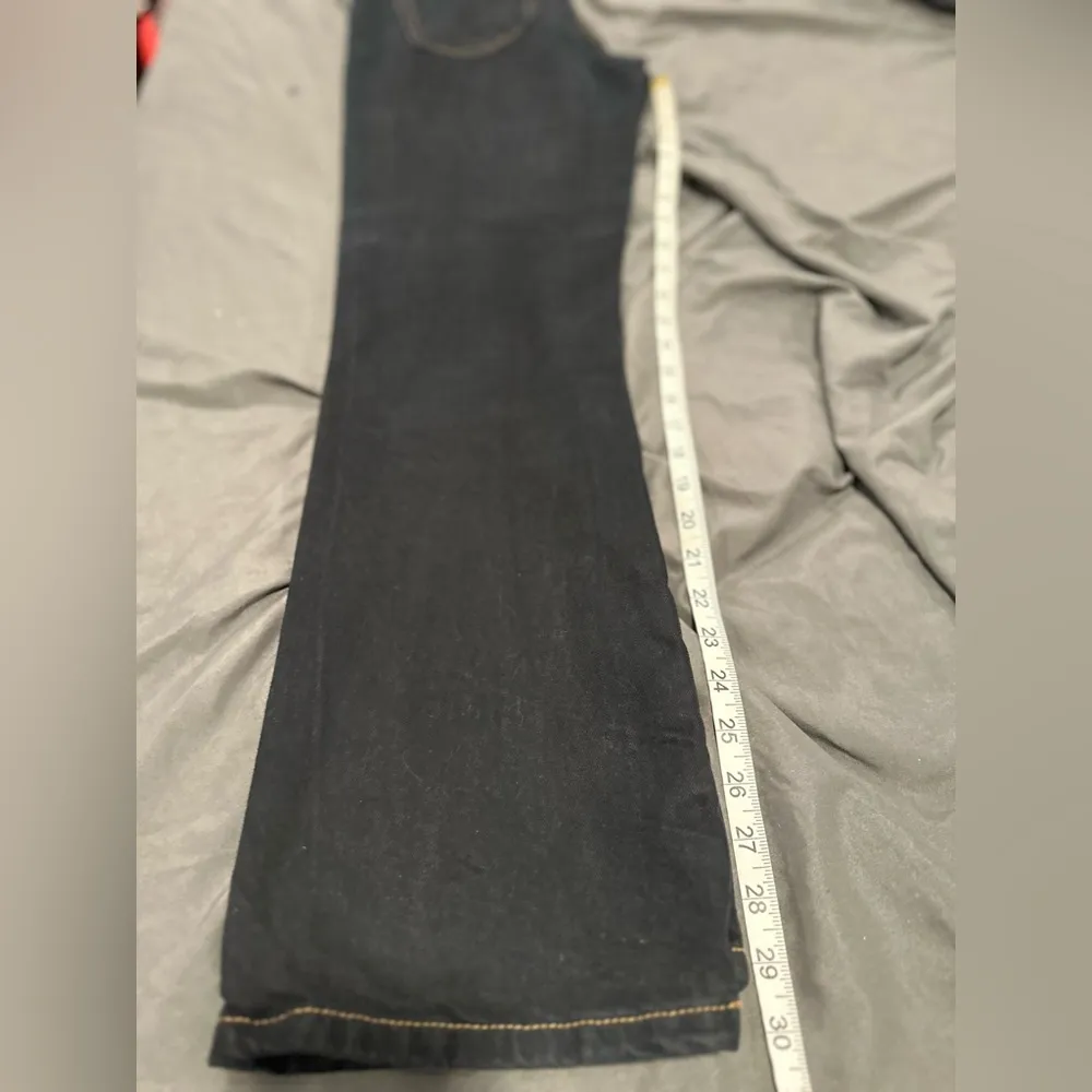 NWOT Calvin Klein Y2k Jeans Sz:4 Easy Fit High Rise Mom Black Denim Straight Leg - Image 4