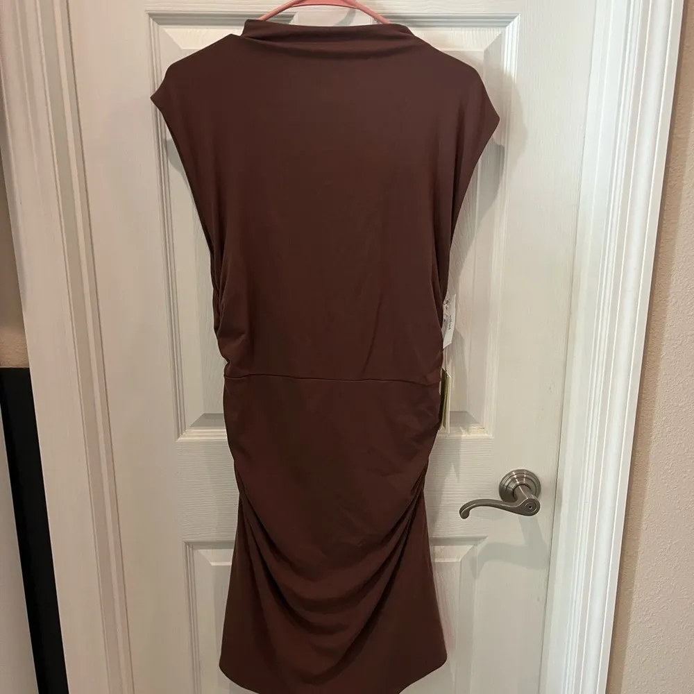 Aritzia Wilfred Ruched Mini Dress - Image 4