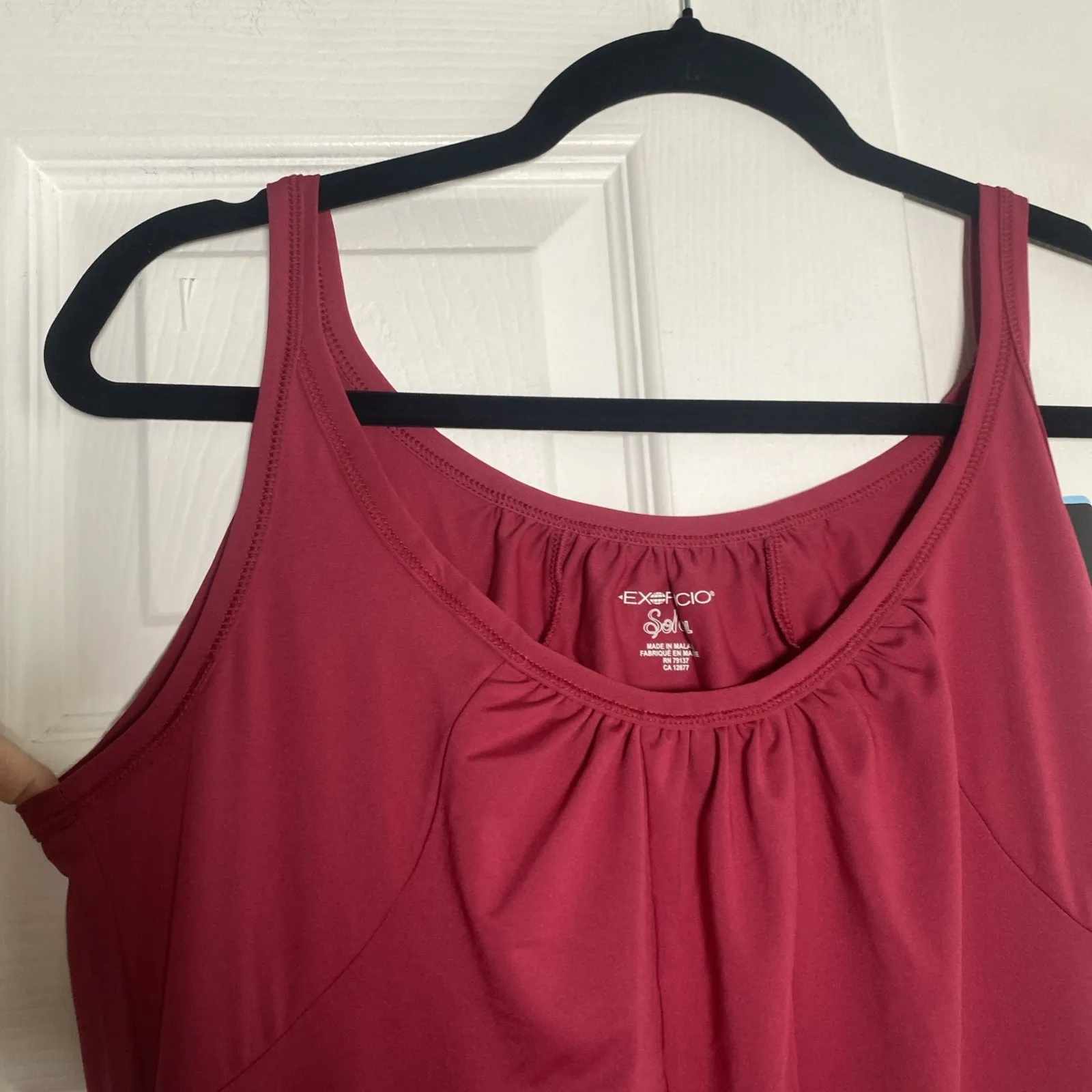 Exofficio Womens Medium Sol Cool Dress New Made to Adventure Outdoor Pocket Purple - Image 5