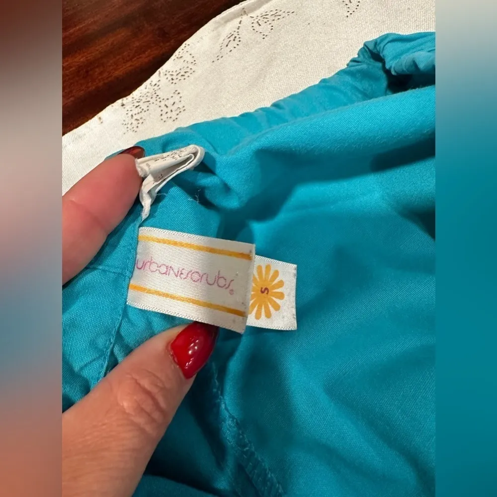 EUC Urbane Scrubs Glacier Relaxed Drawstring Pants Size S. Blue - Image 4