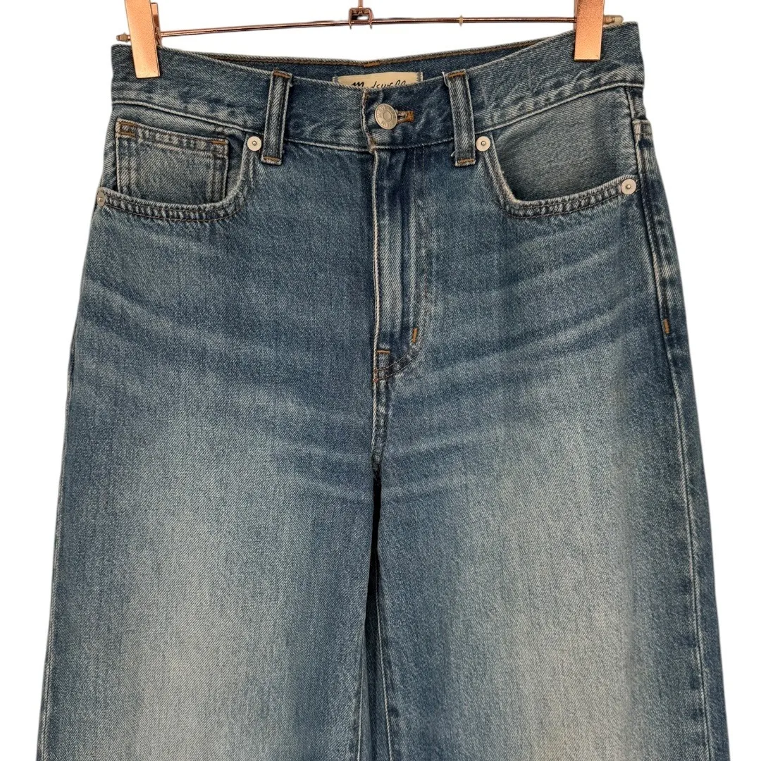 Madewell Women's Superwide-Leg Jeans Size 24 High Rise Cuffed Denim Casual Boho‎ - Image 7