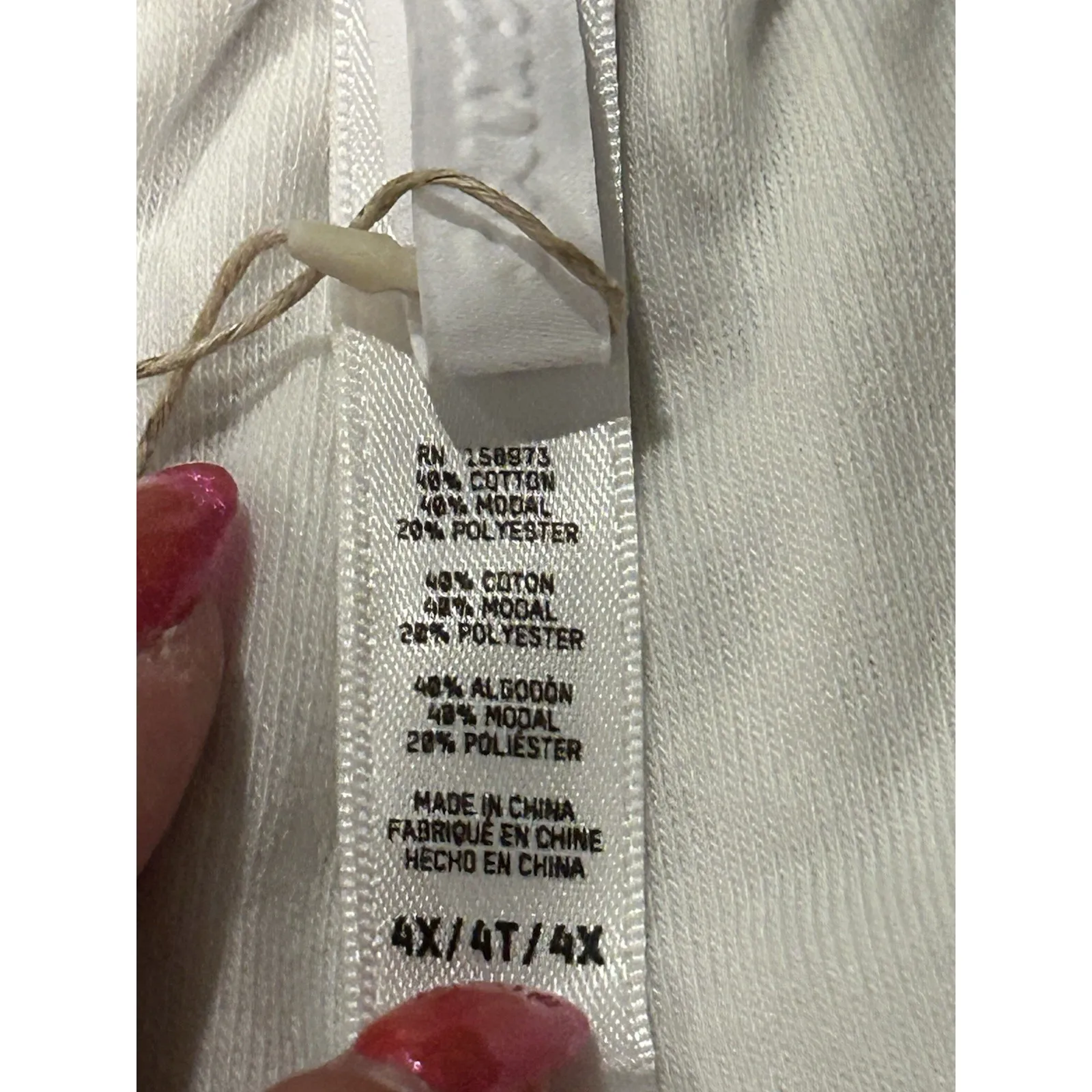 NEW Skims Snow French‎ Terry Pull On Shorts Womens Elastic Waist Casual Size 4X - Image 3