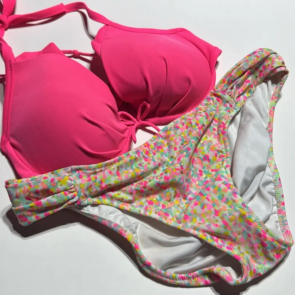 Victoria’s Secret hipster style bottoms rainbow confetti print - Image 10