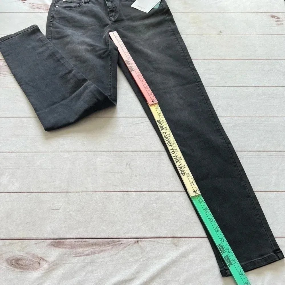 NWT Coldwater Creek Womens Mid Rise Slim leg denim Black jeans Size 8T - Image 8
