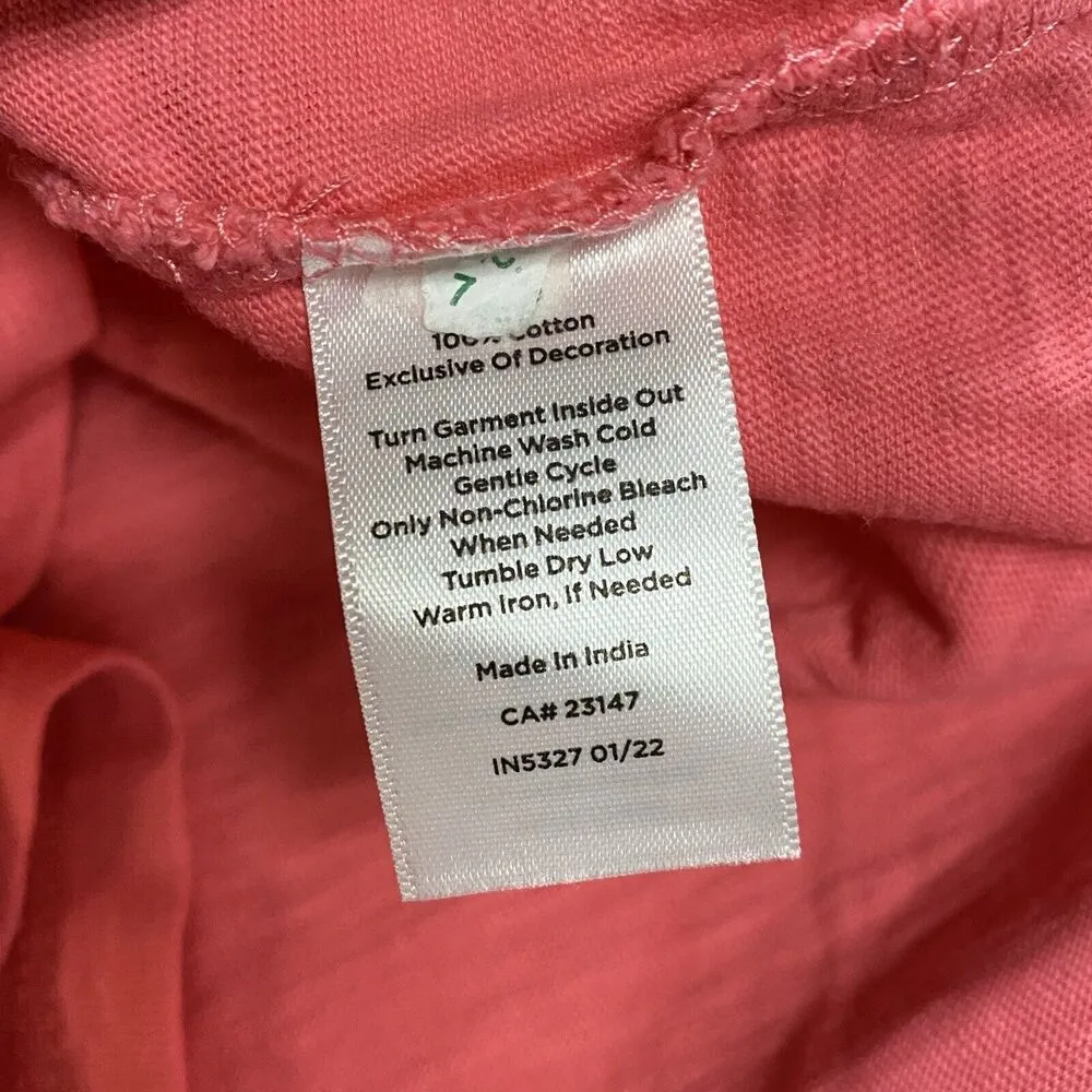 Talbots Top Womens Medium Embroidered Square Neckline Tee - Image 10