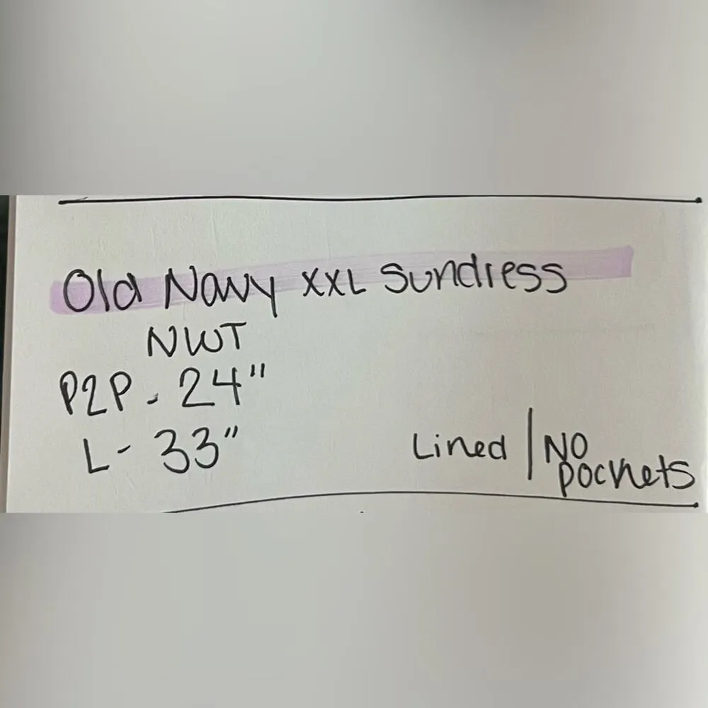 Old Navy Women XXL Dress NWT Plus Size white floral Spring Sundress Smock Beach - Image 7