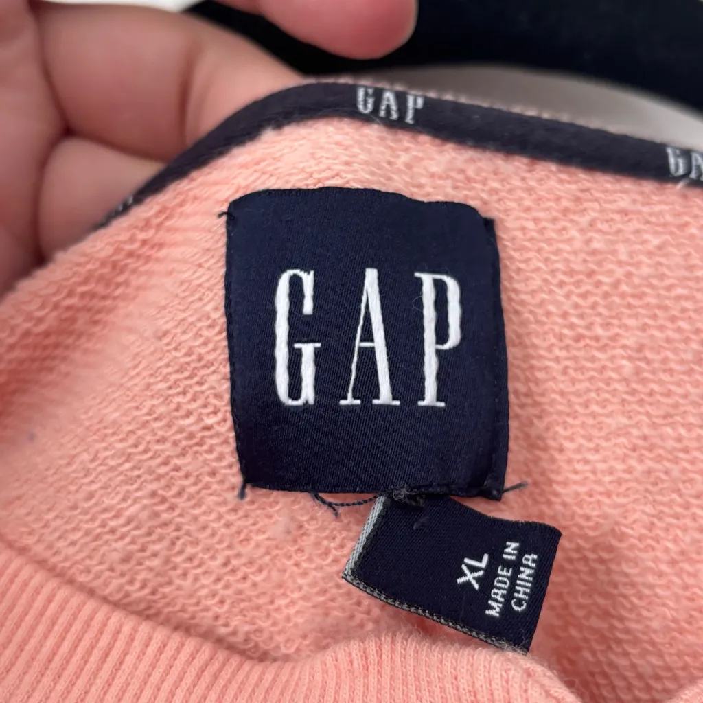 GAP Coral‎ Henley sweatshirt size XL - Image 2