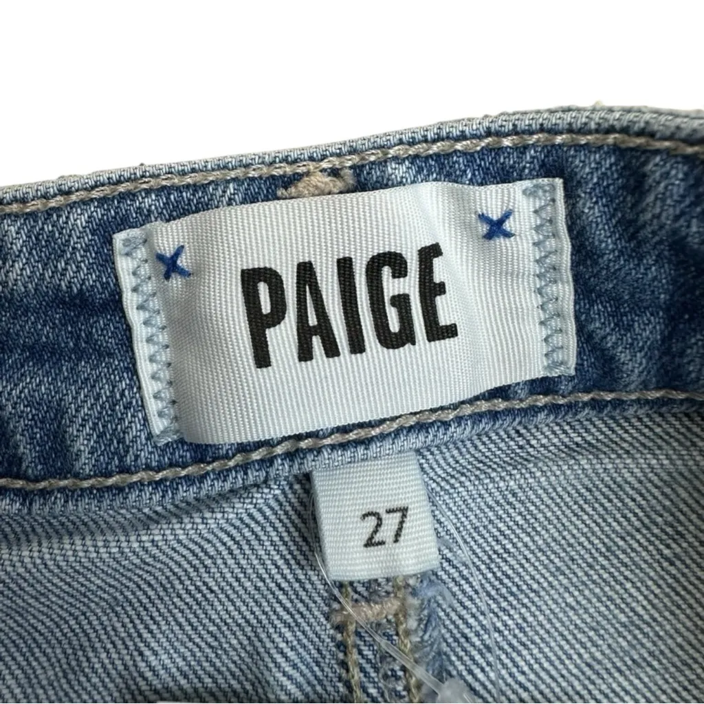 PAIGE Light Wash Dani Denim Shorts Size 27 - Image 9