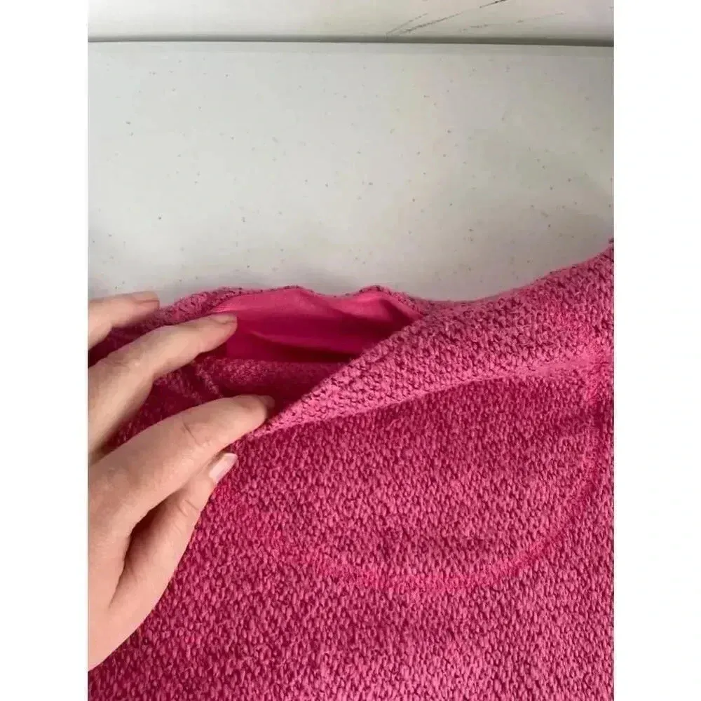 Women's Soft Surroundings‎ Pink Textured 3/4 Sleeve Pullover Sweater Small 0142 - Image 9