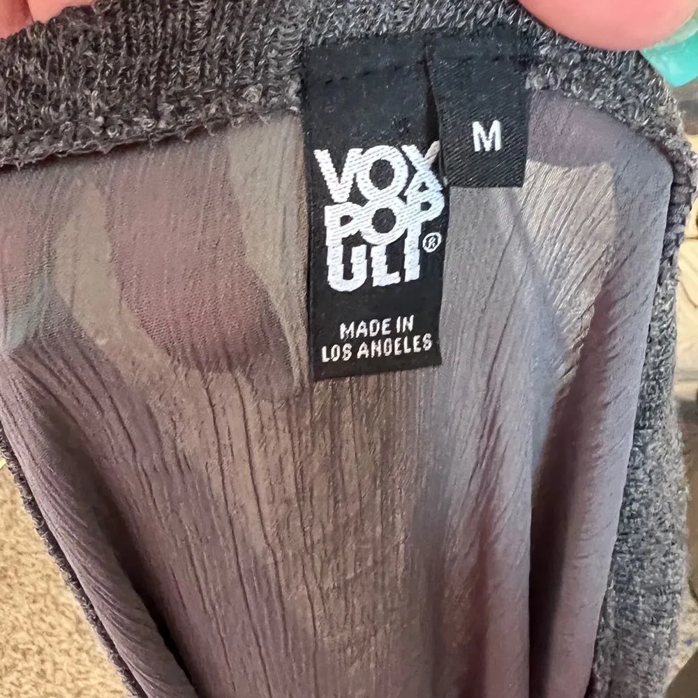 Vox Populi Sheer Top‎ Gray Size M - Image 6